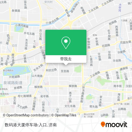 数码港大厦停车场-入口地图