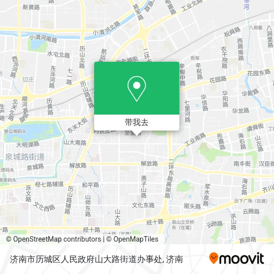 济南市历城区人民政府山大路街道办事处地图