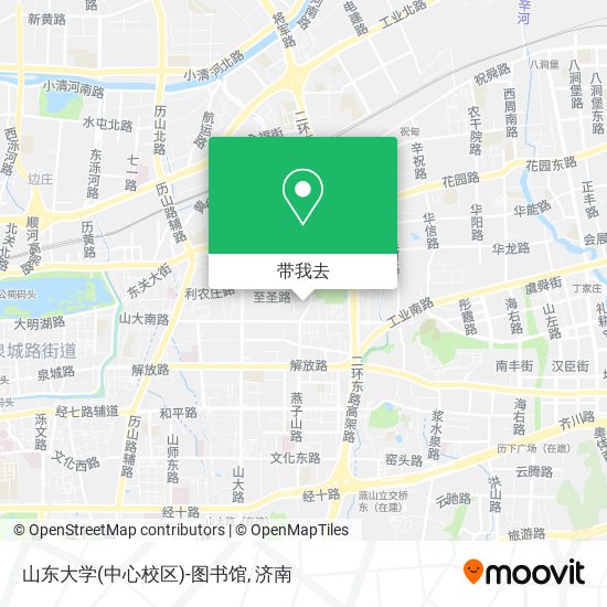 山东大学(中心校区)-图书馆地图