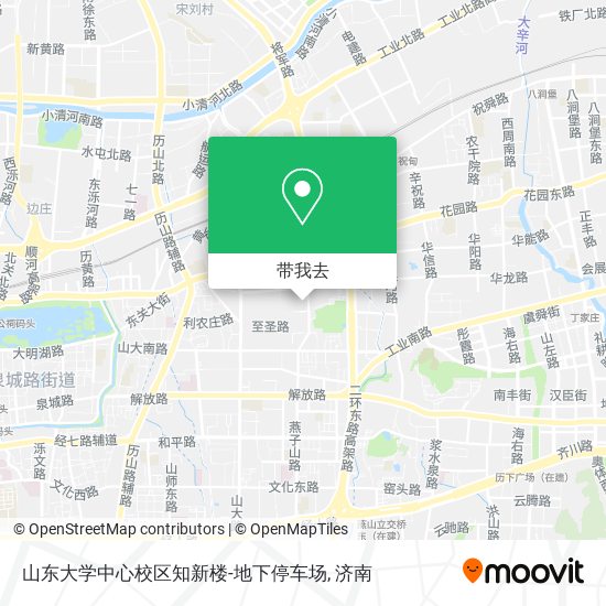 山东大学中心校区知新楼-地下停车场地图