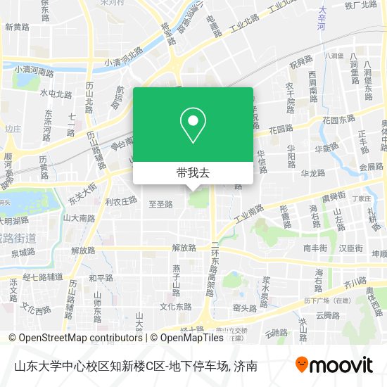 山东大学中心校区知新楼C区-地下停车场地图