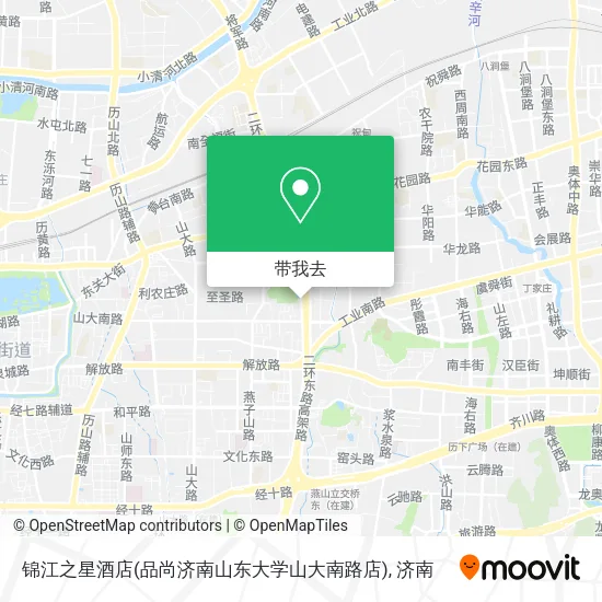 锦江之星酒店(品尚济南山东大学山大南路店)地图