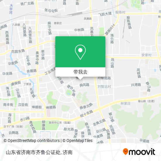 山东省济南市齐鲁公证处地图