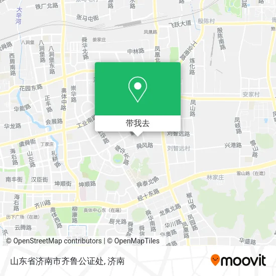 山东省济南市齐鲁公证处地图
