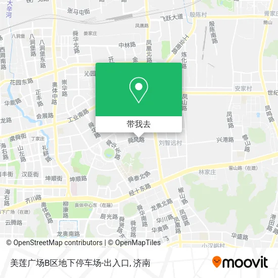 美莲广场B区地下停车场-出入口地图