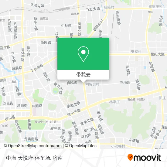 中海·天悦府-停车场地图