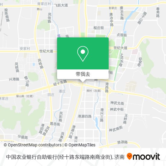中国农业银行自助银行(经十路东端路南商业街)地图