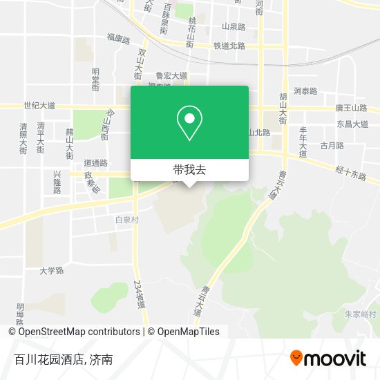百川花园酒店地图
