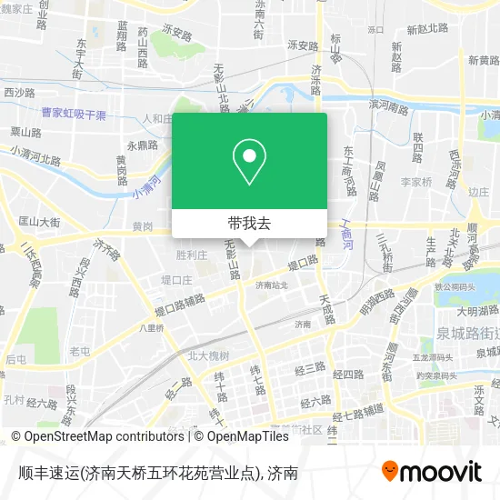顺丰速运(济南天桥五环花苑营业点)地图