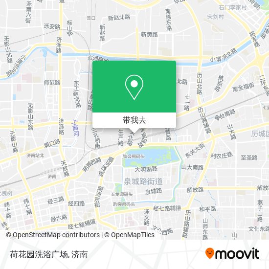 荷花园洗浴广场地图