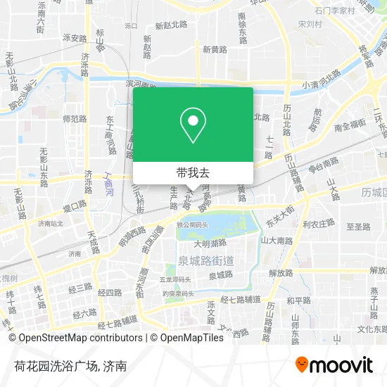 荷花园洗浴广场地图