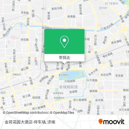 金荷花园大酒店-停车场地图