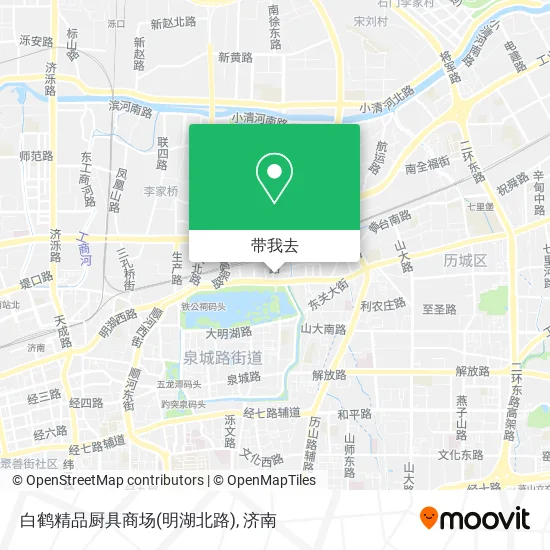白鹤精品厨具商场(明湖北路)地图