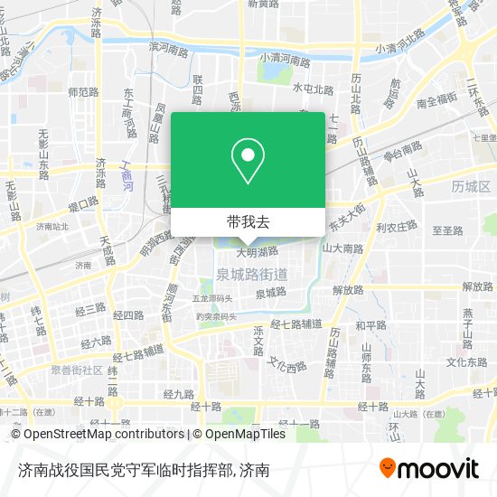 济南战役国民党守军临时指挥部地图