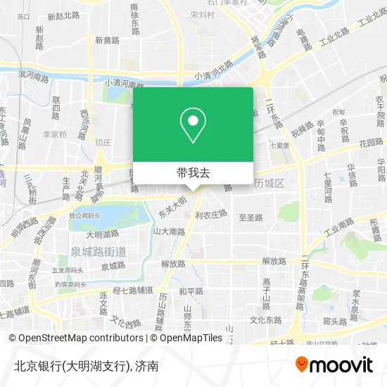 北京银行(大明湖支行)地图