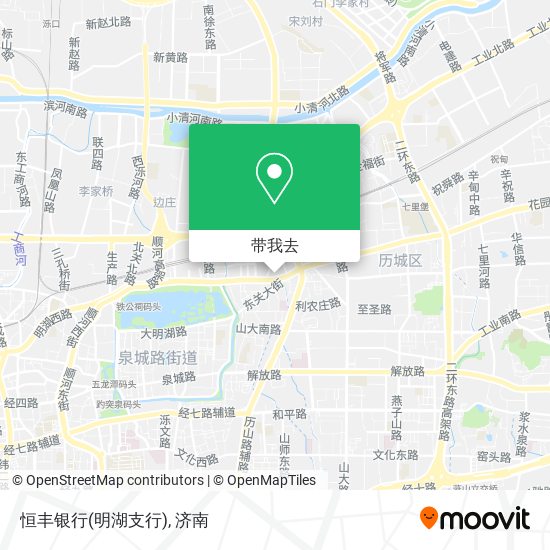 恒丰银行(明湖支行)地图