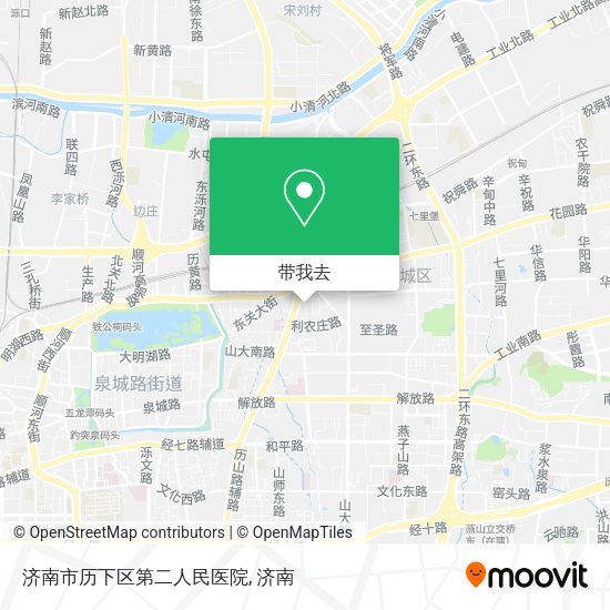 济南市历下区第二人民医院地图