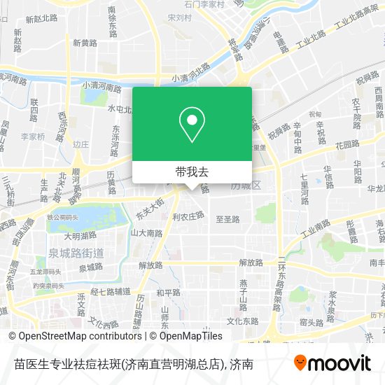 苗医生专业祛痘祛斑(济南直营明湖总店)地图