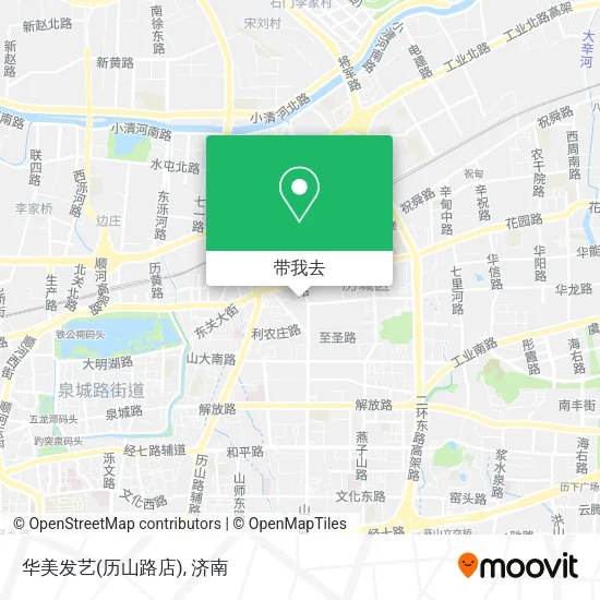 华美发艺(历山路店)地图