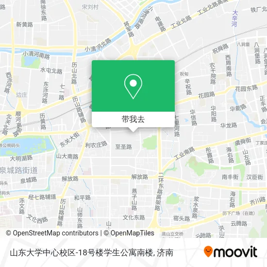 山东大学中心校区-18号楼学生公寓南楼地图