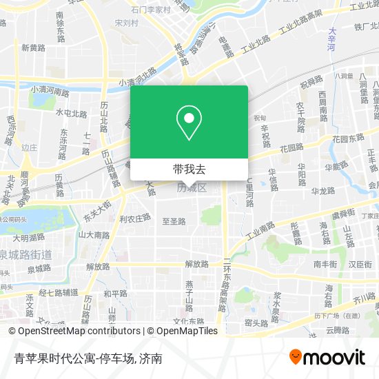 青苹果时代公寓-停车场地图