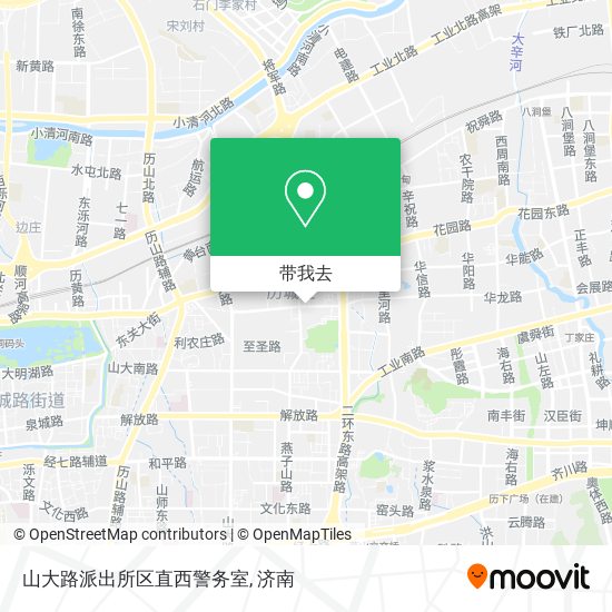 山大路派出所区直西警务室地图