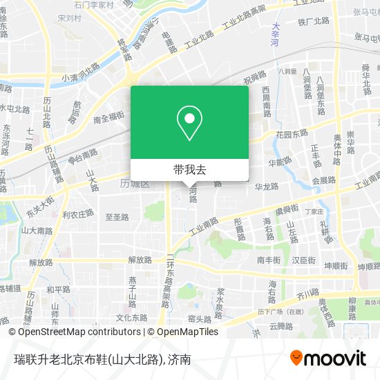 瑞联升老北京布鞋(山大北路)地图