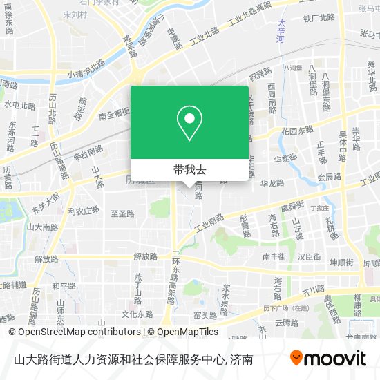 山大路街道人力资源和社会保障服务中心地图