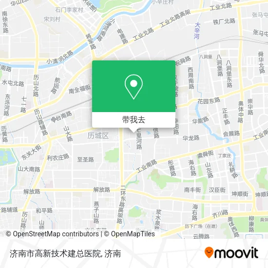济南市高新技术建总医院地图
