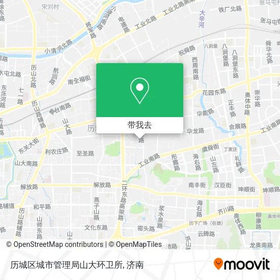 历城区城市管理局山大环卫所地图