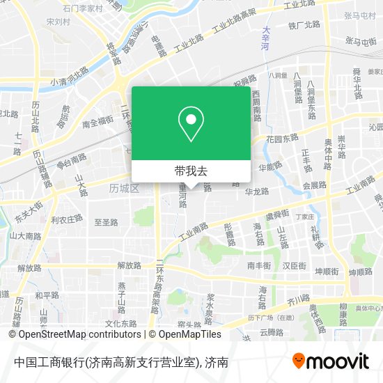 中国工商银行(济南高新支行营业室)地图