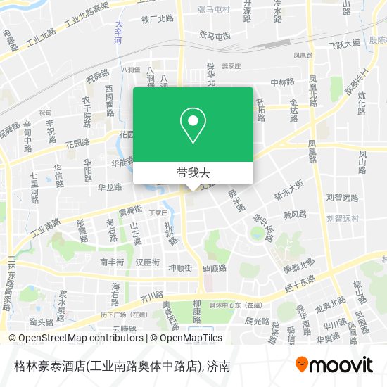 格林豪泰酒店(工业南路奥体中路店)地图