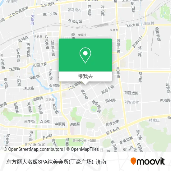 东方丽人名媛SPA纯美会所(丁豪广场)地图