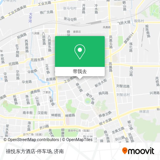 禧悦东方酒店-停车场地图