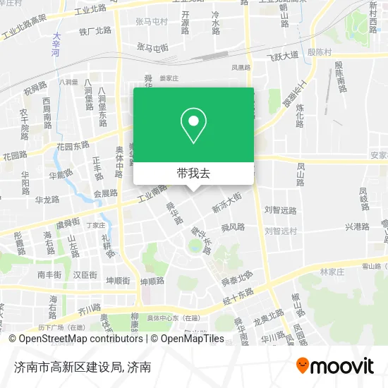 济南市高新区建设局地图