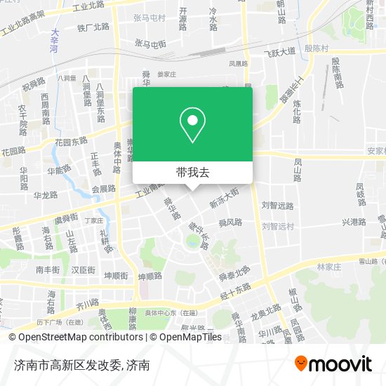 济南市高新区发改委地图