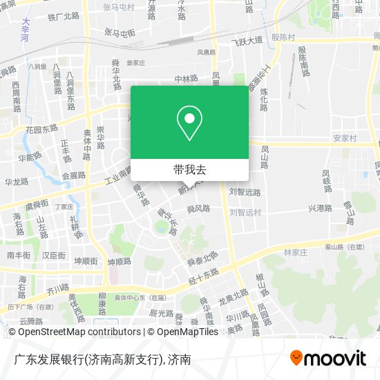 广东发展银行(济南高新支行)地图