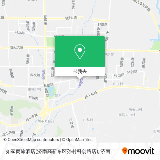 如家商旅酒店(济南高新东区孙村科创路店)地图