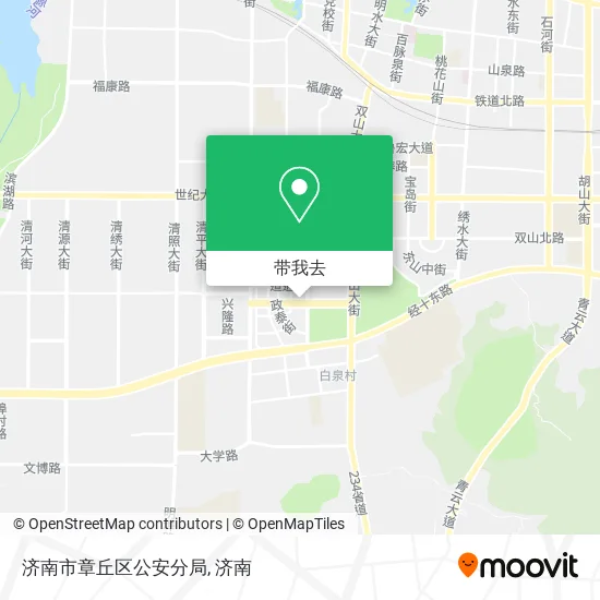 济南市章丘区公安分局地图