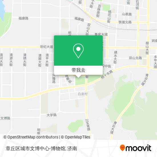 章丘区城市文博中心-博物馆地图