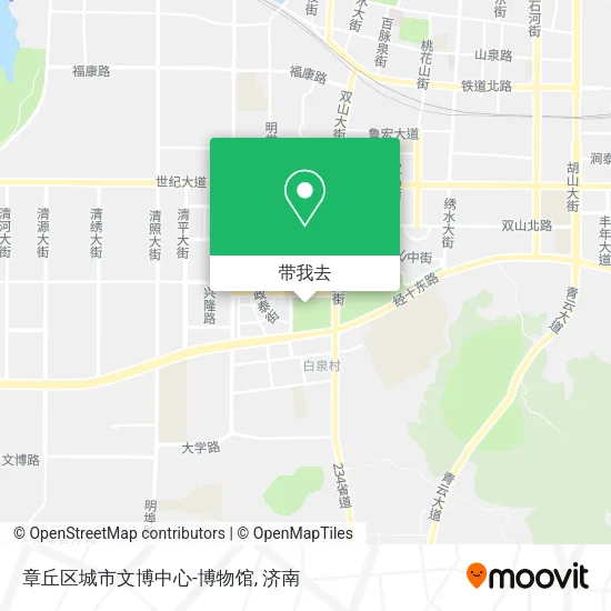 章丘区城市文博中心-博物馆地图