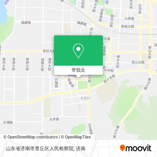 山东省济南市章丘区人民检察院地图