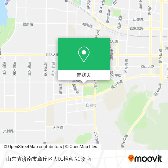 山东省济南市章丘区人民检察院地图