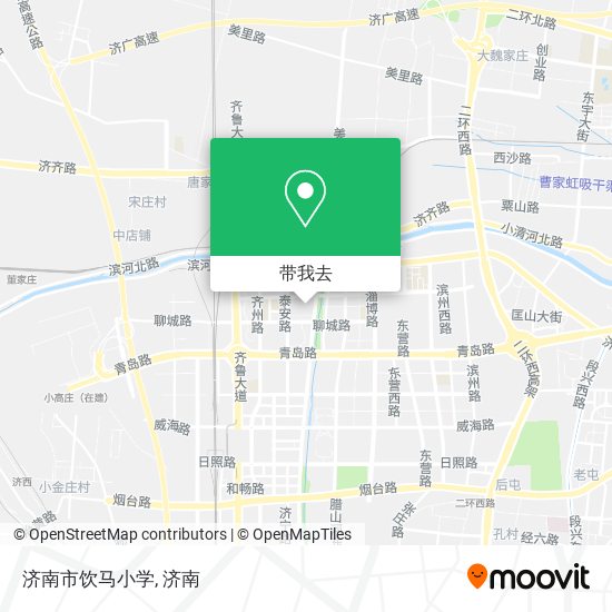 济南市饮马小学地图