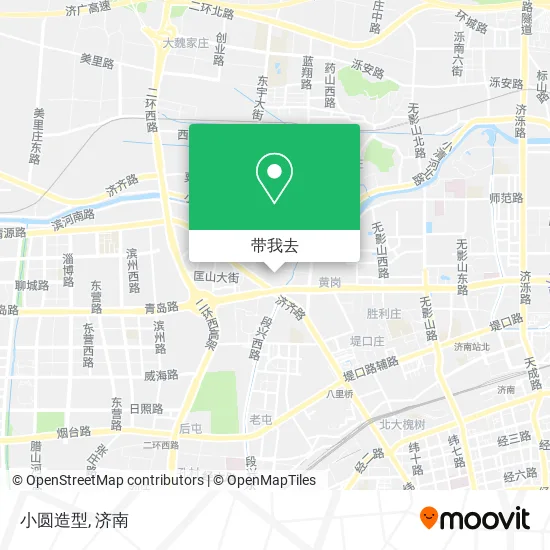 小圆造型地图