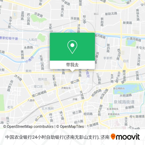 中国农业银行24小时自助银行(济南无影山支行)地图