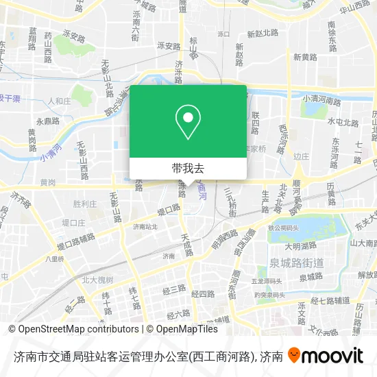 济南市交通局驻站客运管理办公室(西工商河路)地图