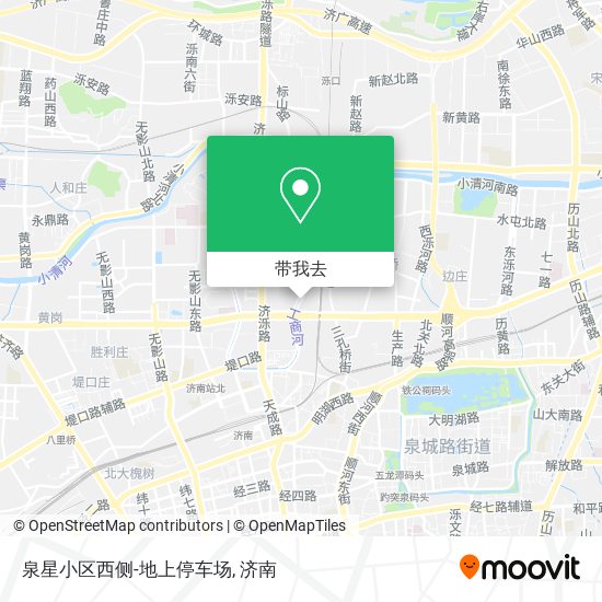 泉星小区西侧-地上停车场地图
