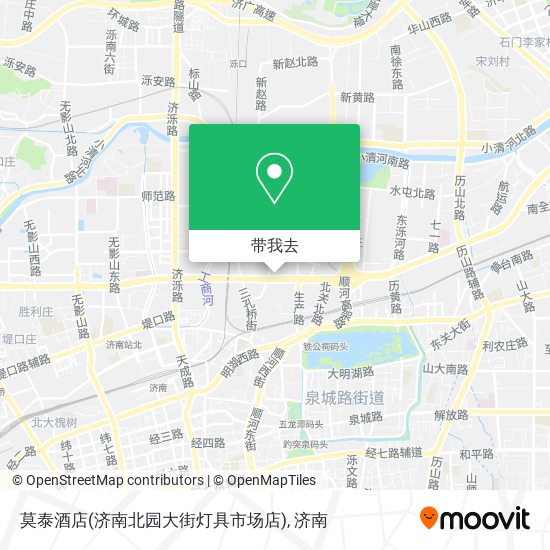 莫泰酒店(济南北园大街灯具市场店)地图