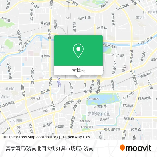 莫泰酒店(济南北园大街灯具市场店)地图